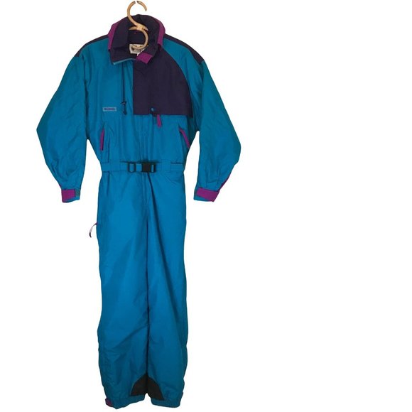 Vintage Y2K COLUMBIA Womens Snow Ski Suit Medium Retro 90's Apres Ski Snowboard - Picture 3 of 10
